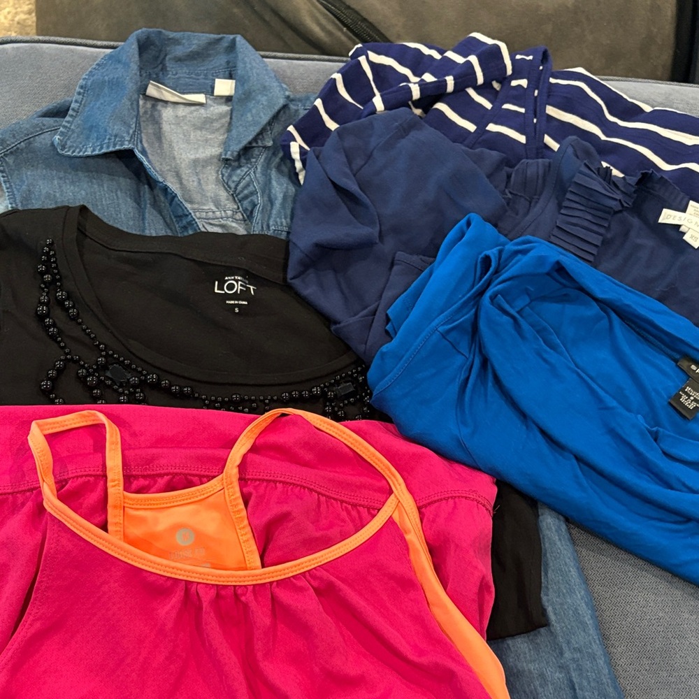 Multiples Women's Dress in Blue and Black bundle deal